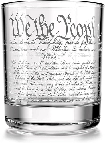 Constitution Of The United States Whiskey Glass.