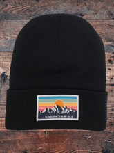 Load image into Gallery viewer, Vintage Mountains are calling Beanie: Grey.
