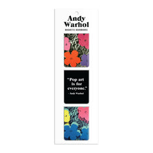 Load image into Gallery viewer, Andy Warhol Flowers Magnetic Bookmarks.
