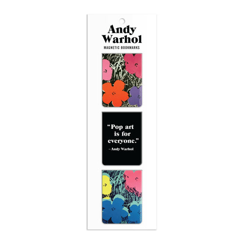 Andy Warhol Flowers Magnetic Bookmarks.