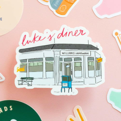 Luke's Diner Illustrated Sticker.