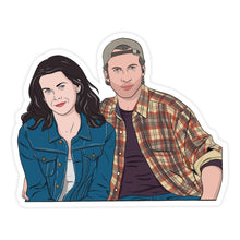 Load image into Gallery viewer, Lorelai and Luke Pop Culture Sticker.
