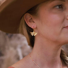 Load image into Gallery viewer, Ginkgo Drop Earrings.
