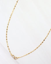 Load image into Gallery viewer, Minden Teardrop Baguette Necklace WR Gold
