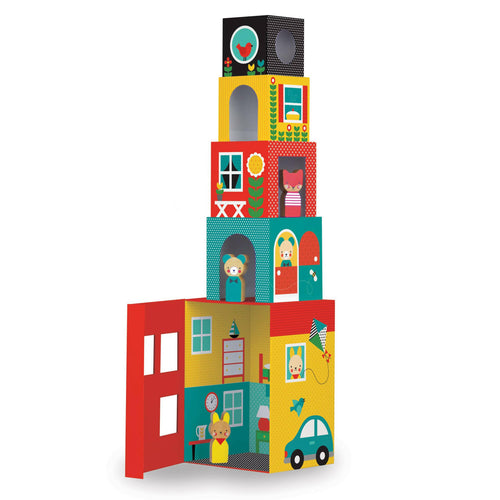 Peek-A-Boo House Stacking Blocks Play Set.