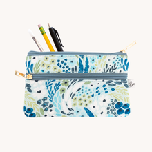 Load image into Gallery viewer, Waterfall Floral Pencil Pouch.
