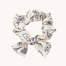 Load image into Gallery viewer, Pressed Floral Satin Scrunchie.
