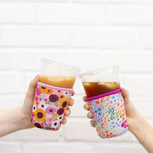 Load image into Gallery viewer, Rainbow Garden Drink Sleeve.
