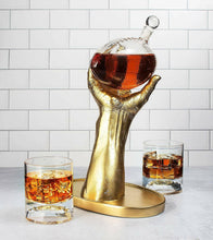 Load image into Gallery viewer, Football Decanter with 2 Football Whiskey &amp; Wine Glasses.
