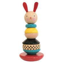 Load image into Gallery viewer, Wooden Rabbit Stacker Toy.
