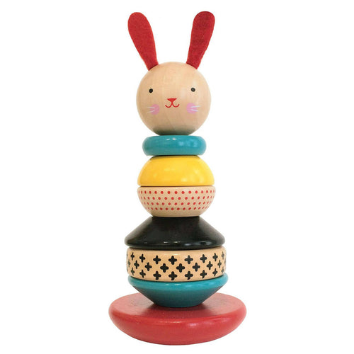 Wooden Rabbit Stacker Toy.