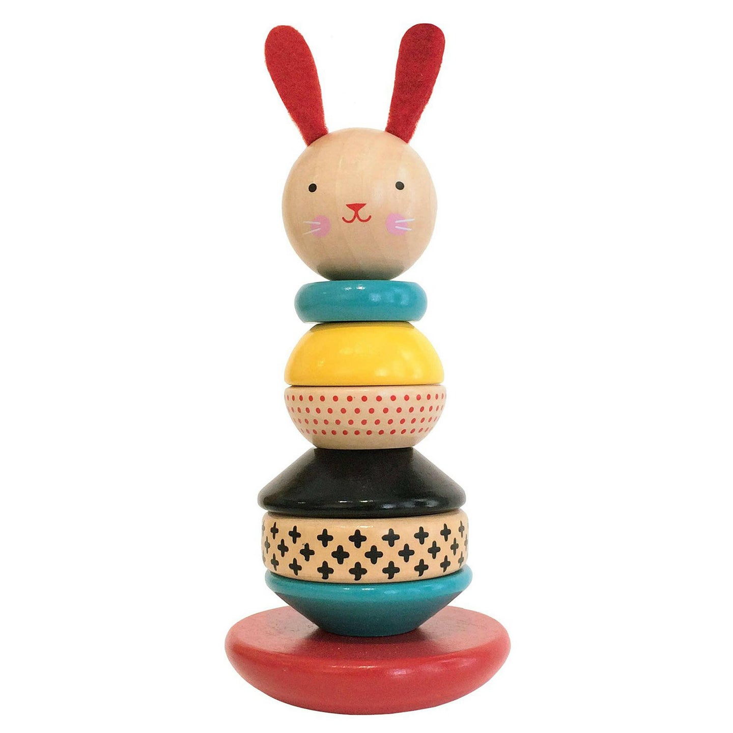 Wooden Rabbit Stacker Toy.