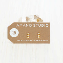 Load image into Gallery viewer, Crystal Bar Stud Earrings.
