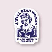 Load image into Gallery viewer, Well Read Woman Sticker
