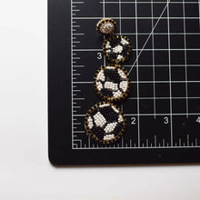 Load image into Gallery viewer, Soccer Ball Earrings.
