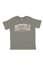 Load image into Gallery viewer, Fayetteville Floral Collegiate Tee | North Carolina Graphic Shirt | Local Boutique Apparel | Reverie Exclusive
