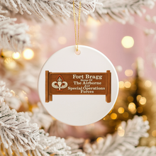 Load image into Gallery viewer, Fort Bragg Sign Ornament
