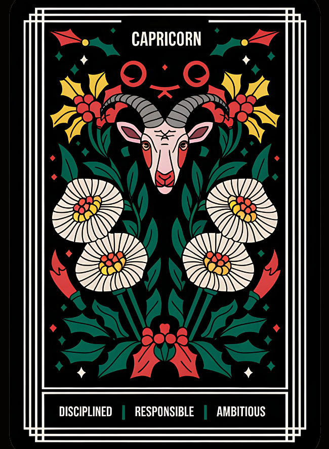 Capricorn Tarot Magnet
