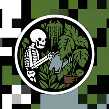 Load image into Gallery viewer, Plant Skeleton Love Sticker.
