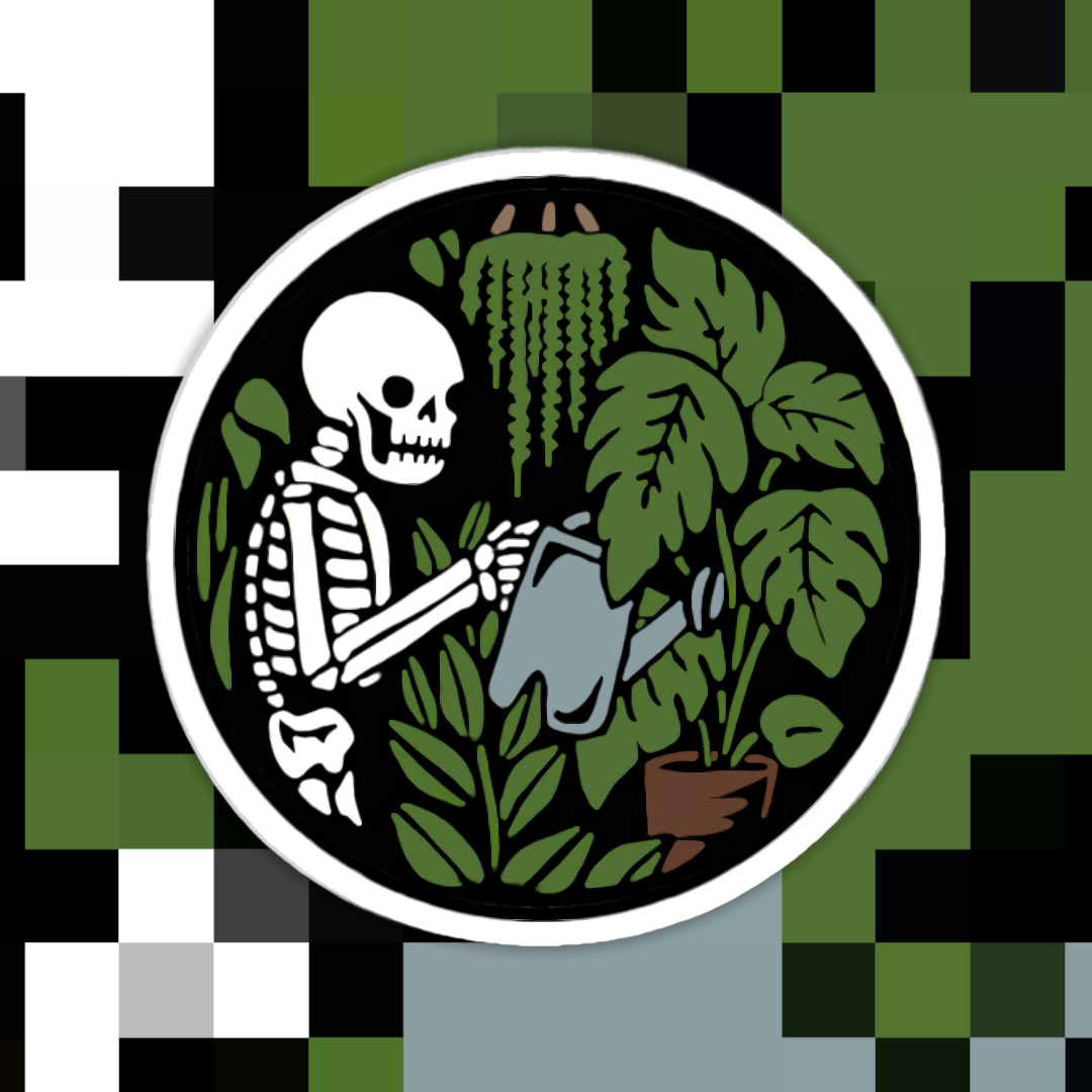 Plant Skeleton Love Sticker.