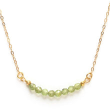 Load image into Gallery viewer, 3mm Faceted Gemstone necklace.
