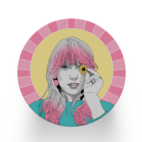 Taylor Swift Portrait Coaster.