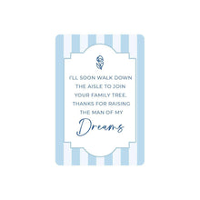 Load image into Gallery viewer, Mother of the Groom Keepsake Card.
