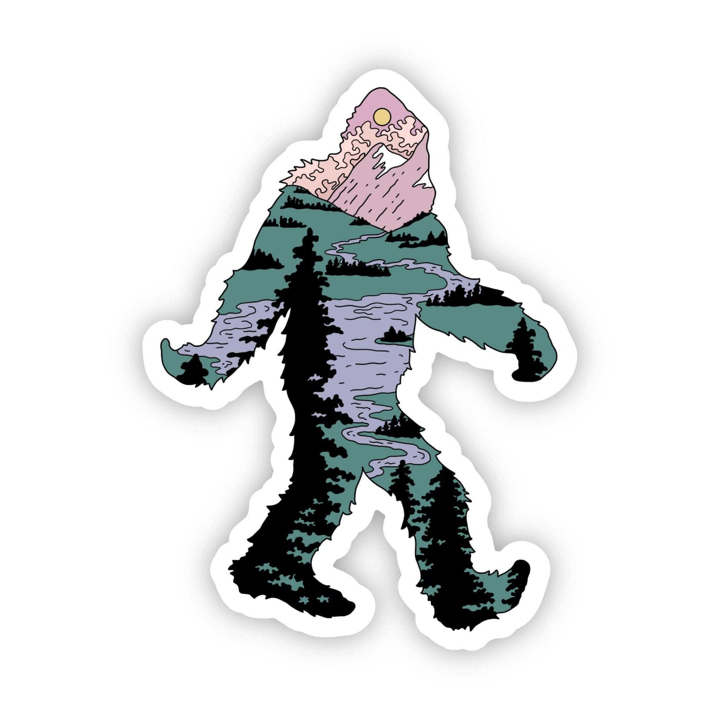 Bigfoot River Sticker.