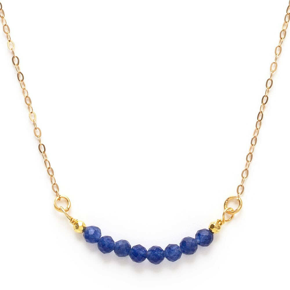3mm Faceted Gemstone necklace.