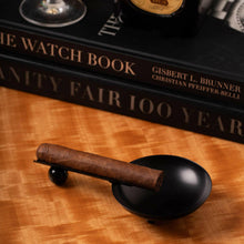 Load image into Gallery viewer, Stainless Steel Cigar Ashtray- Black Finish.
