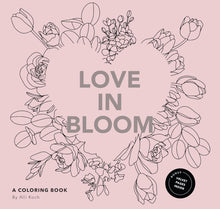 Load image into Gallery viewer, Love in Bloom: An Adult Coloring Book Featuring Romantic Floral Patterns and Frameable Wall Art

