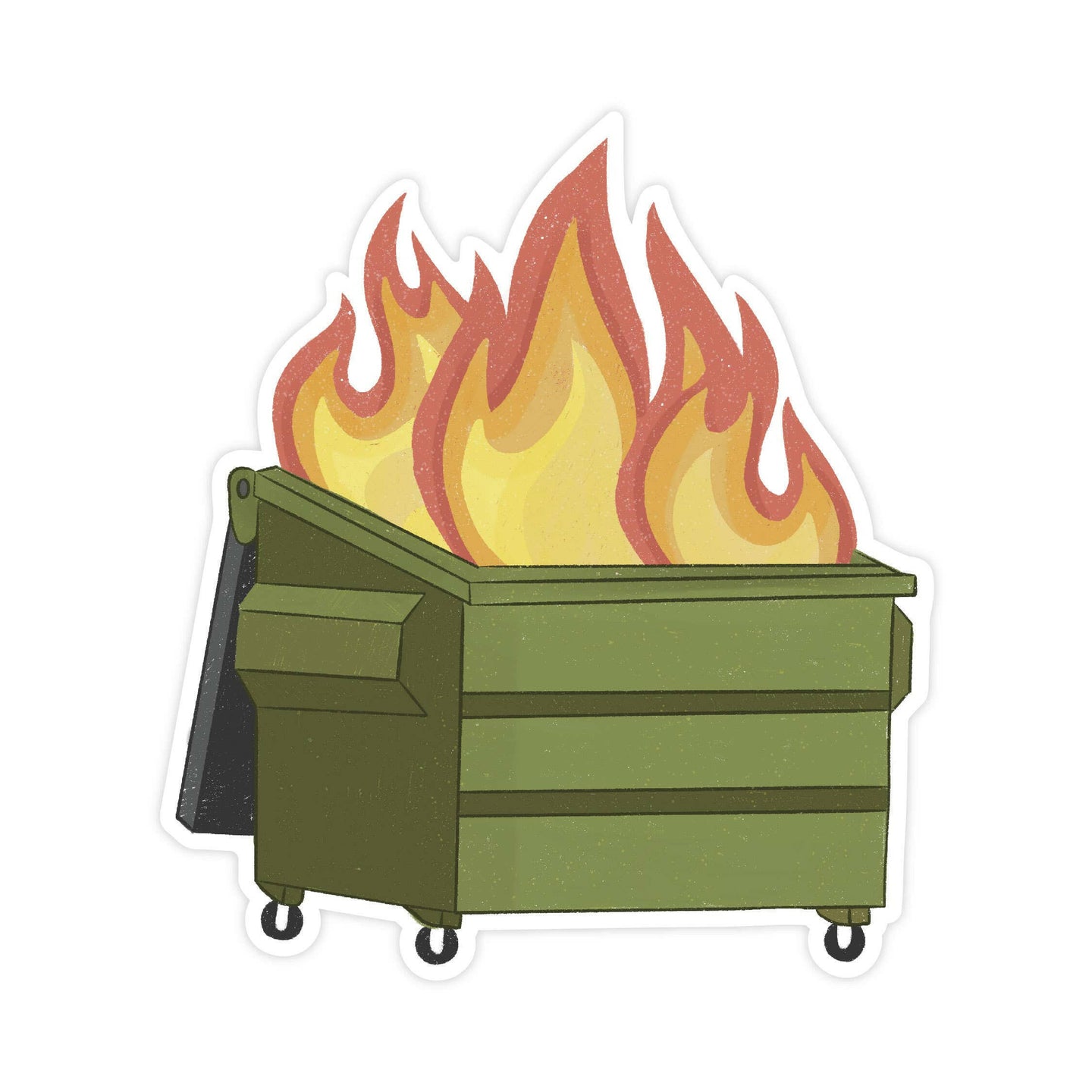 Dumpster Fire Sticker.