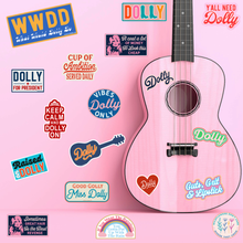 Load image into Gallery viewer, Dolly For President Sticker.
