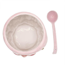 Load image into Gallery viewer, Pink Santa Punch Bowl &amp; Ladle.
