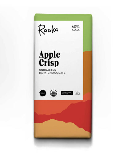 60% Apple Crisp Chocolate Bar - Halloween & Fall.