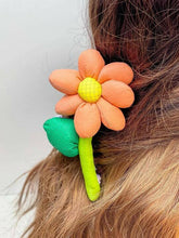 Load image into Gallery viewer, Puffy Flower Hair Clips.
