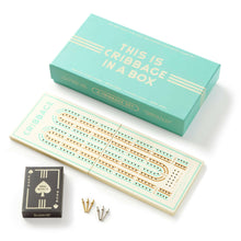 Load image into Gallery viewer, Cribbage In A Box Cribbage Game Set.
