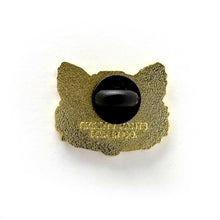 Load image into Gallery viewer, Black Cat Enamel Pin.
