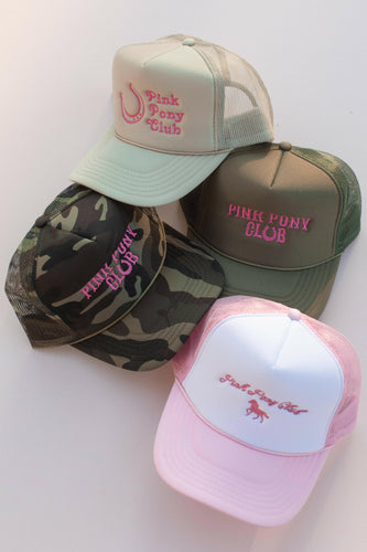 Chappell Roan Pink Pony Club Embroidered Trucker Hat.