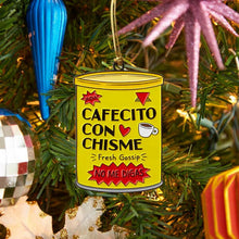 Load image into Gallery viewer, Cafecito con Chisme Enamel Ornament.
