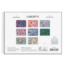 Load image into Gallery viewer, Liberty Scalloped Shaped Notecard Set.
