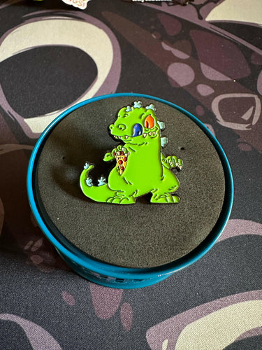 Reptar - Rugrats - Dinosaur Eating Pizza Pin.