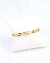 Load image into Gallery viewer, Cora CZ Cuff Bracelet WP Gold
