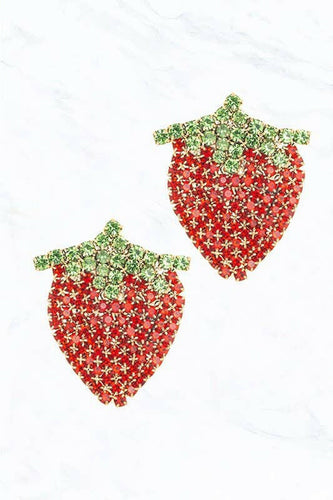 Strawberry Post Earring.