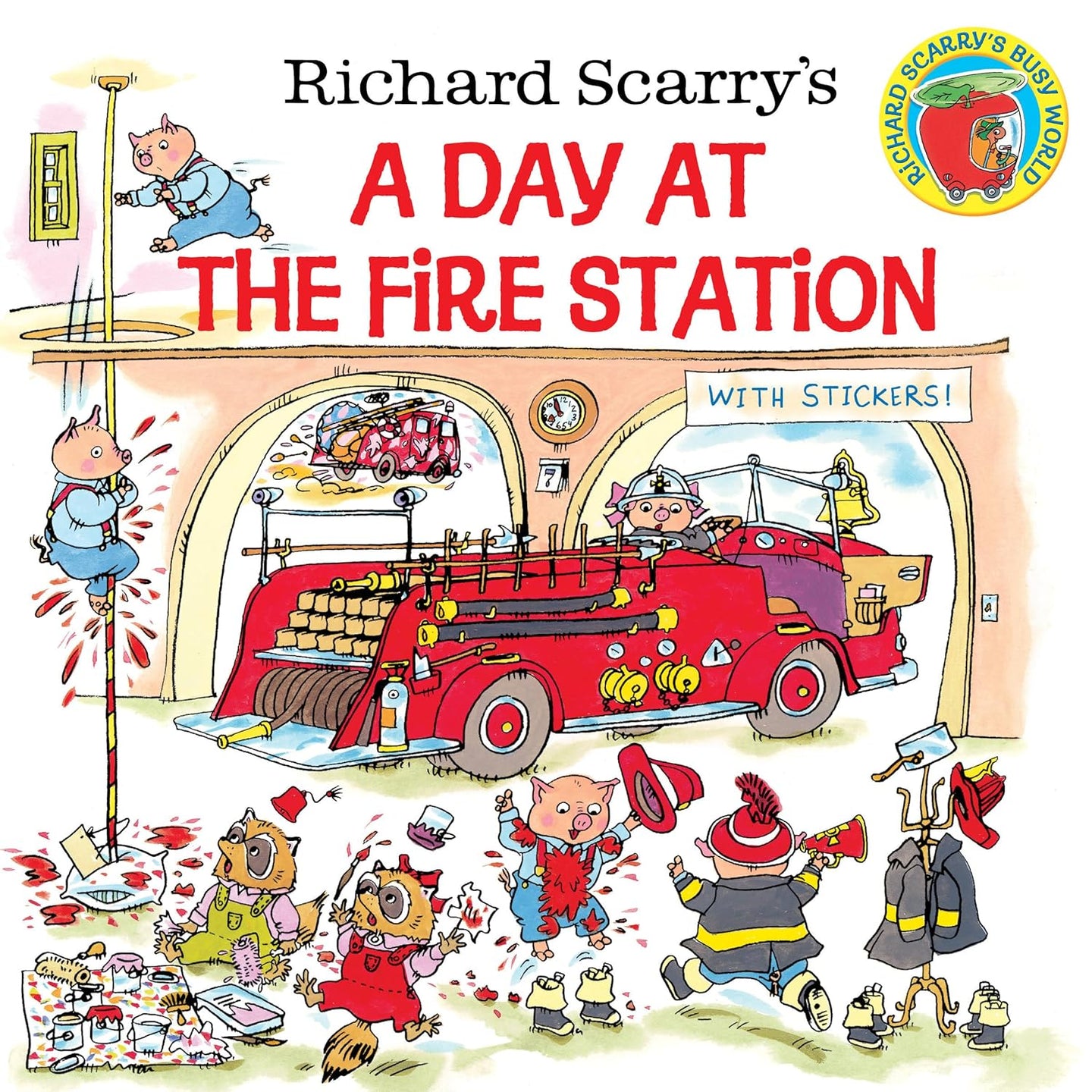 Richard Scarry's A Day at the Fire Station (Pictureback)