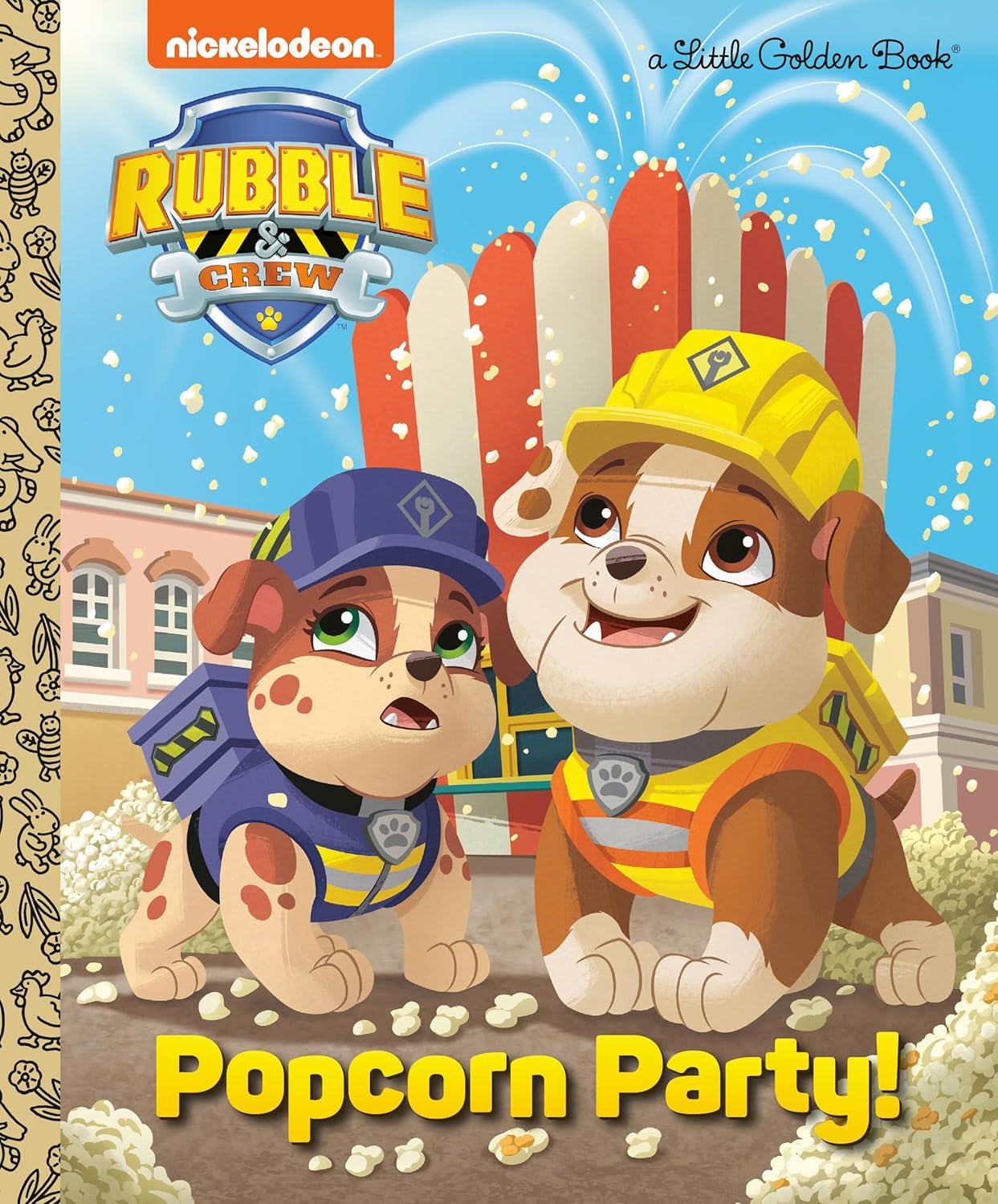 Popcorn Party! (PAW Patrol: Rubble & Crew) (Little Golden Book)