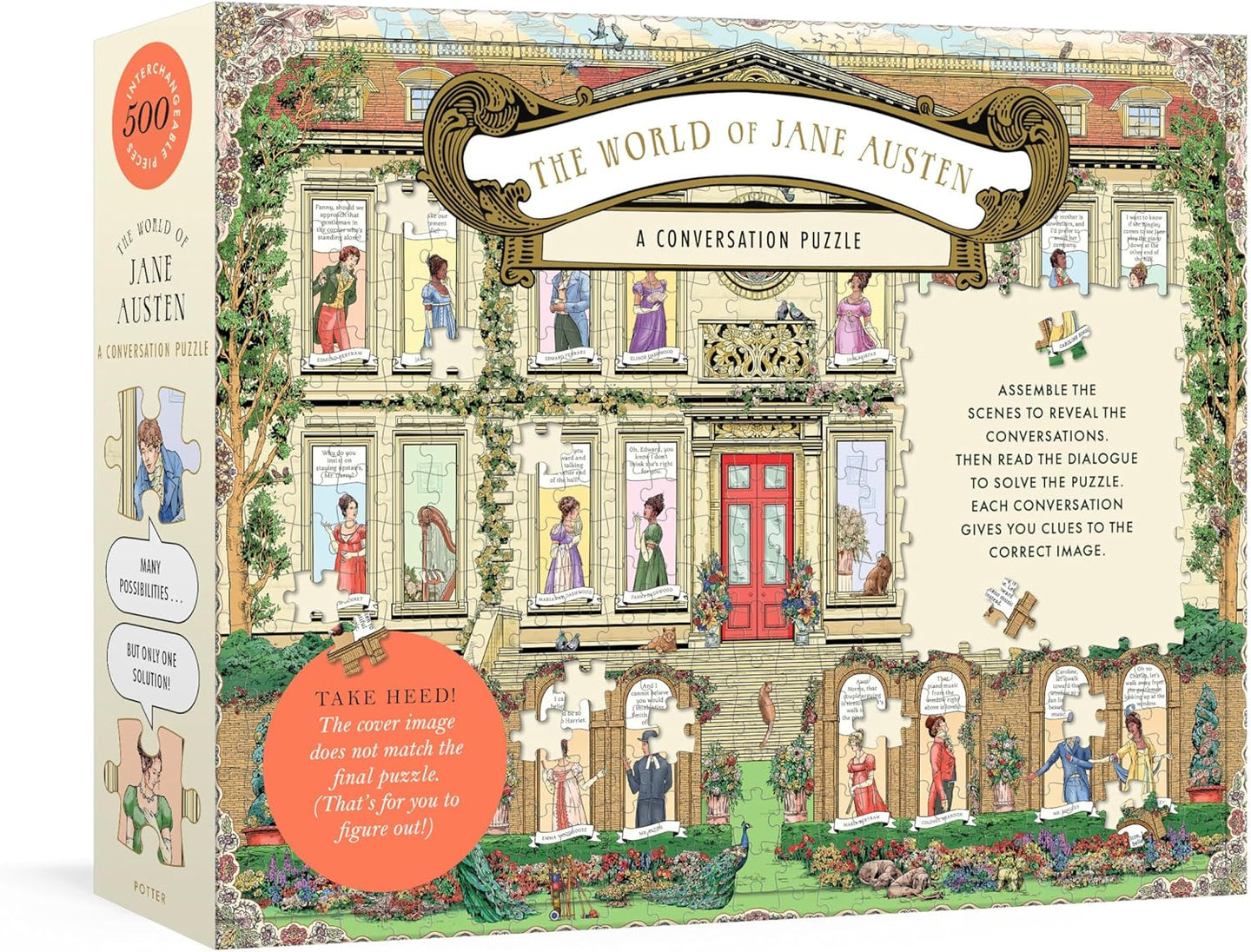 The World of Jane Austen: A Conversation Puzzle: 500-Piece Puzzle: Jigsaw Puzzle