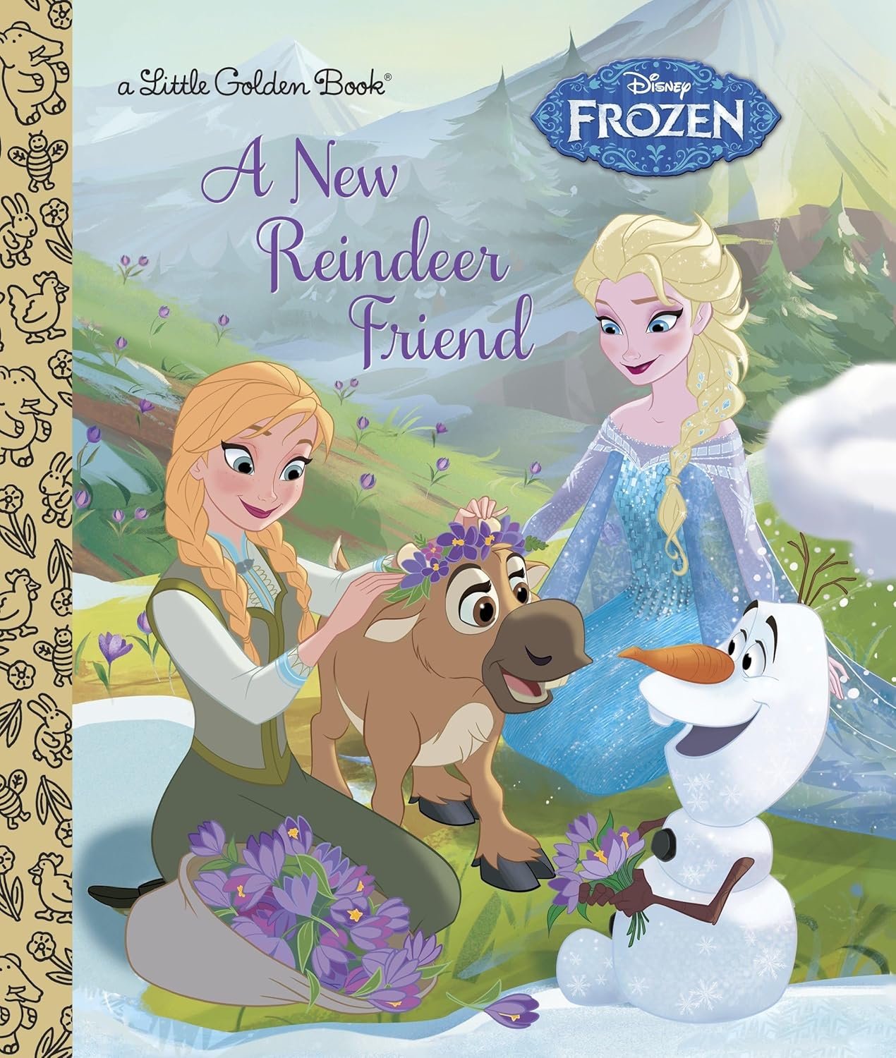 A New Reindeer Friend (Disney Frozen) (Little Golden Book