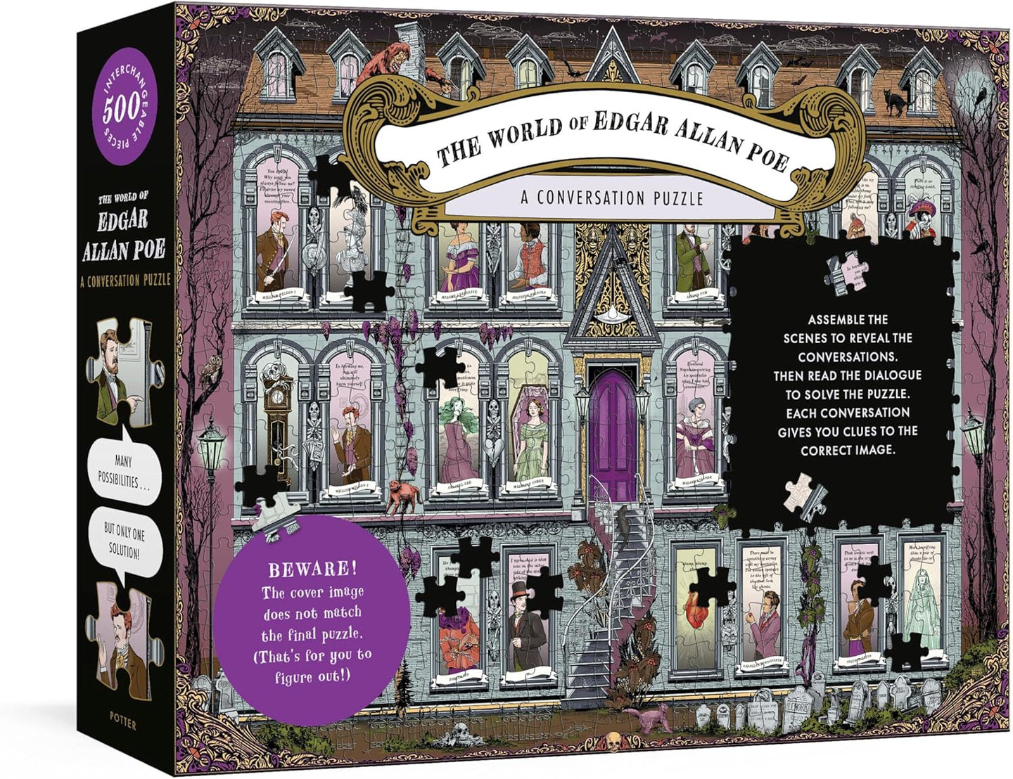 The World of Edgar Allan Poe: A Conversation Puzzle: 500-Piece Puzzle: A Jigsaw Puzzle for Adults