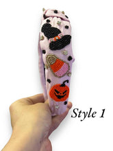 Load image into Gallery viewer, Halloween Beaded Headbands.
